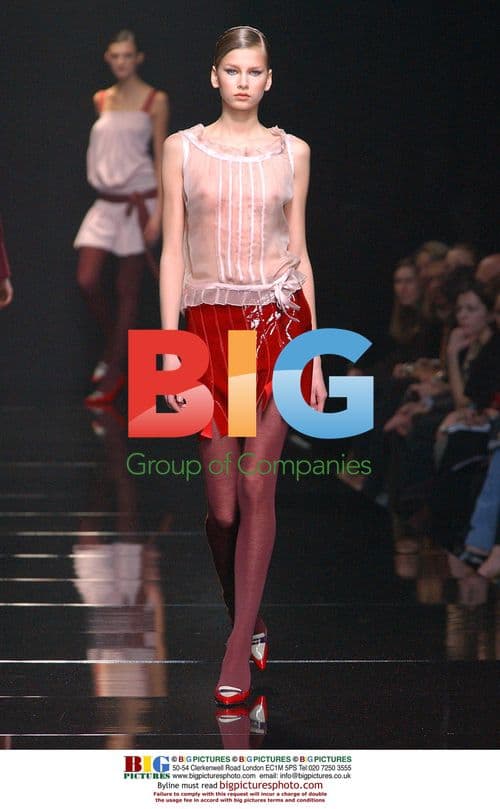 Model at Alberta Ferretti Fashion Show