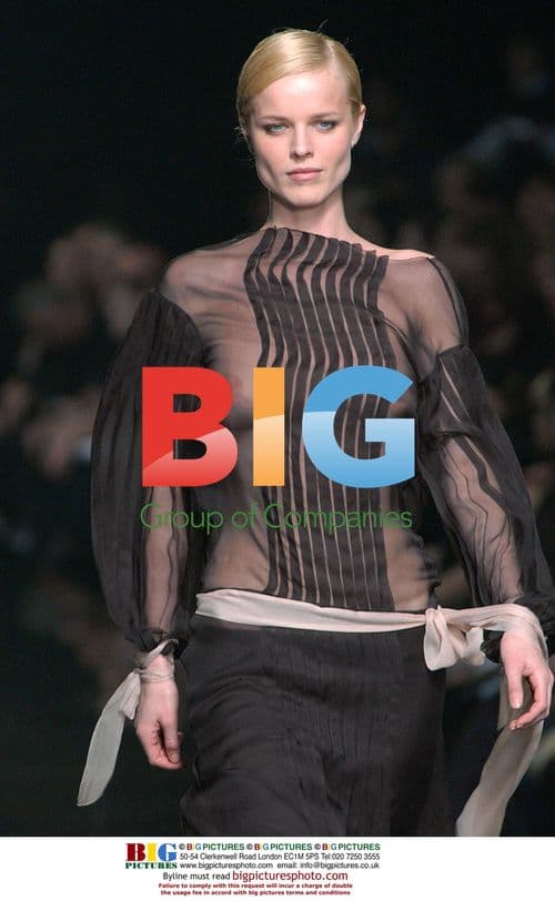 Eva Herzigova at Alberta Ferretti Fashion Show