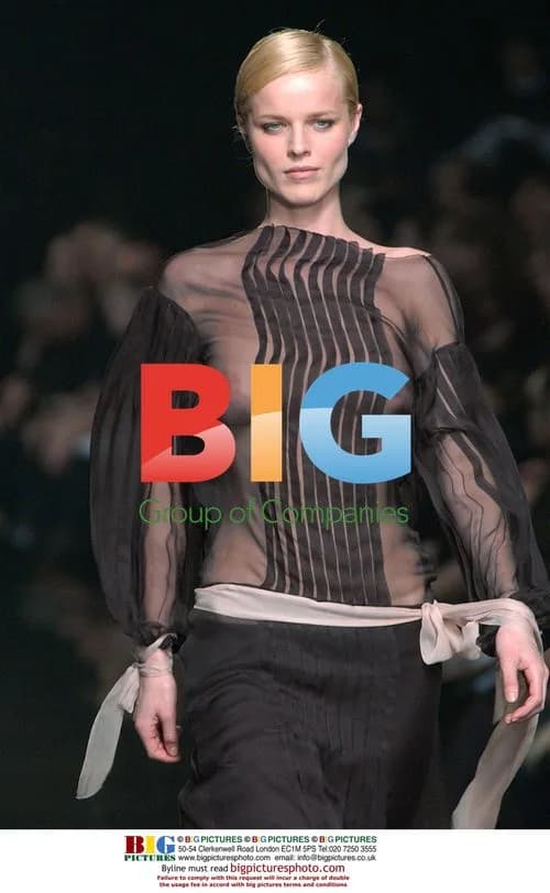 Eva Herzigova at Alberta Ferretti Fashion Show