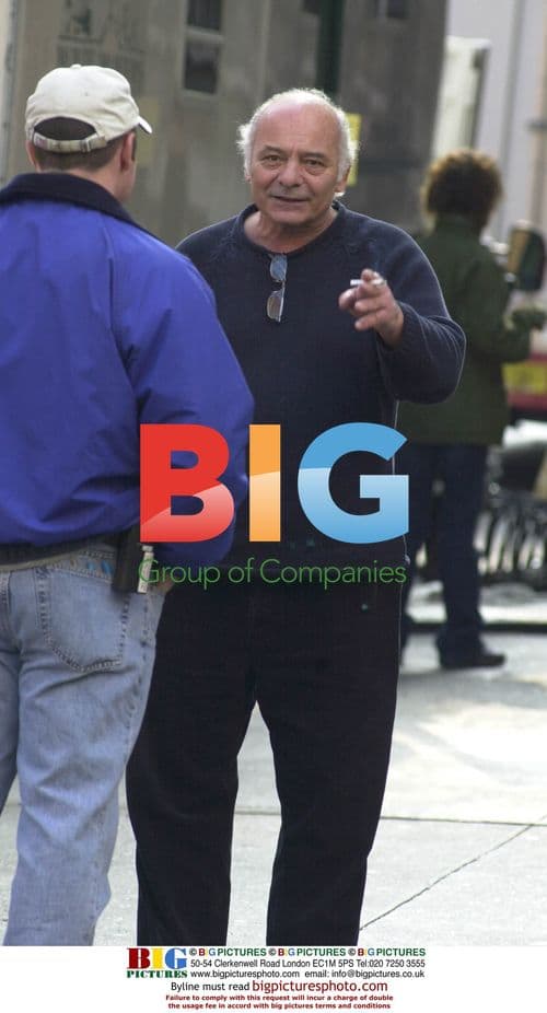 Burt Young on Film Set in NYC