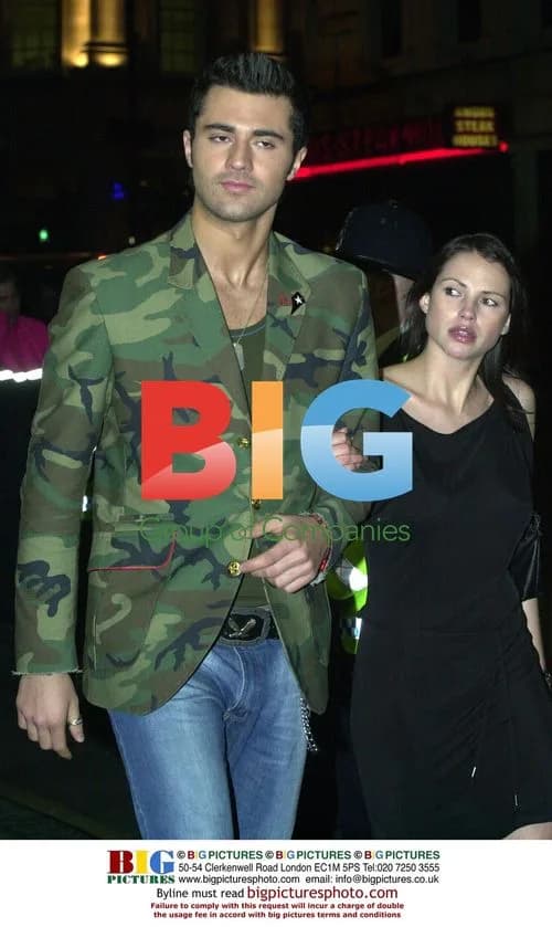 Darius Danesh and Girlfriend at 'Live Forever' Premiere