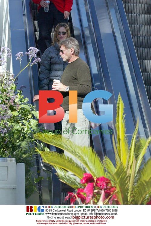 Calista Flockhart and Harrison Ford take a stroll