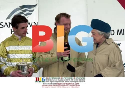 Queen Elizabeth II and Prince Philip at Alvis Grand Military Gold Cup Race