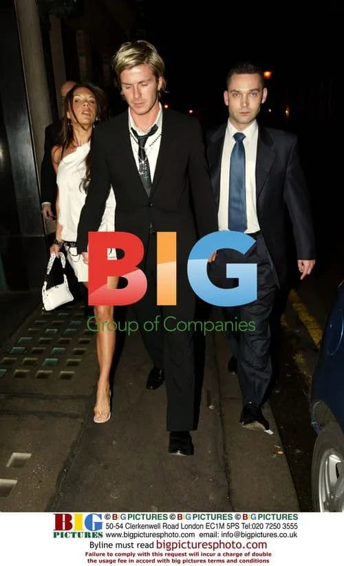 Victoria and David Beckham at The Ivy in London
