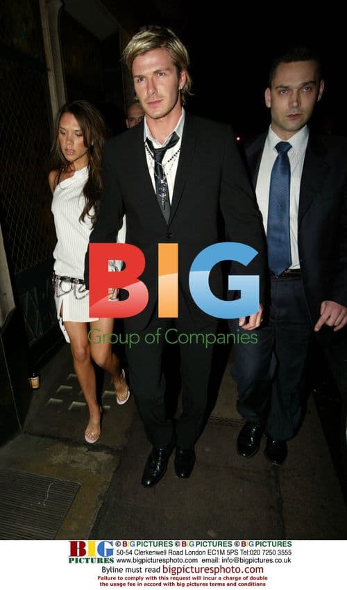 Victoria and David Beckham at The Ivy, London