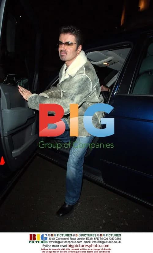 George Michael arriving at The Ivy