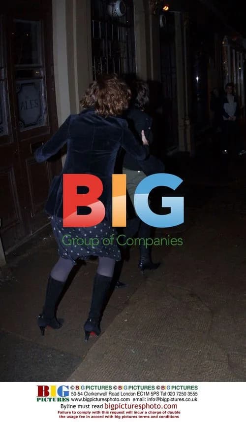 Sadie Frost Being Camera Shy in London Pub