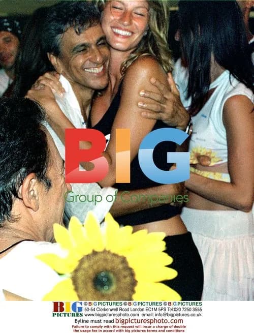 Caetano Veloso and Gisele Bundchen at Carnival 2003
