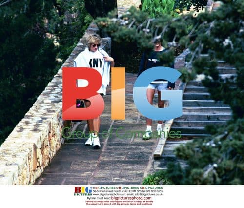 Princess Diani on holiday in Mallorca