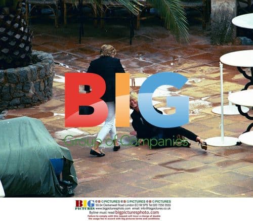 Princess Diani on holiday in Mallorca