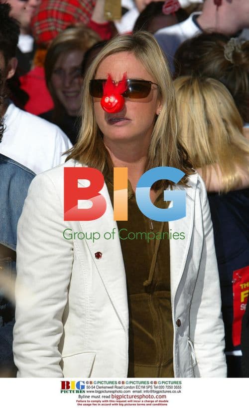 Tamzin Outhwaite at Red Nose Day Fun Run