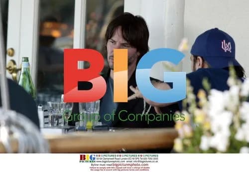 Keanu Reeves Lunches with Friend in Beverly Hills