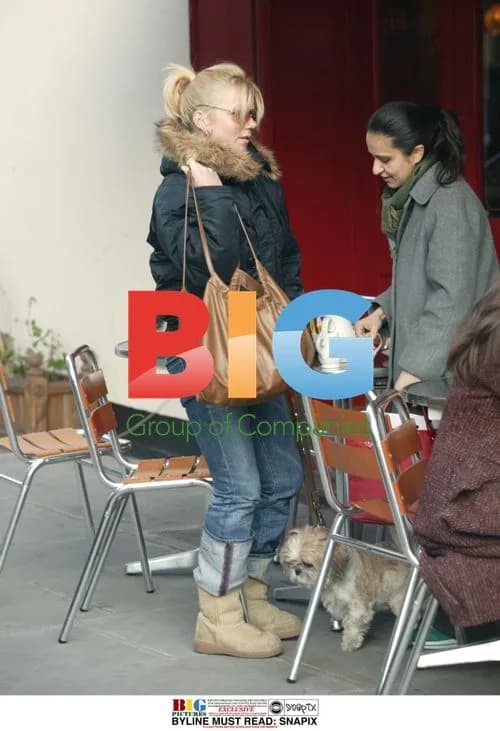 Geri Halliwell with Dog Harry in West London