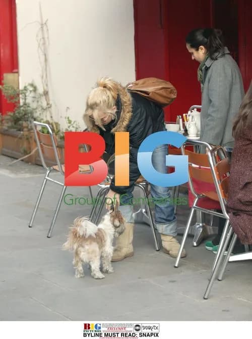 Geri Halliwell with Dog Harry in West London