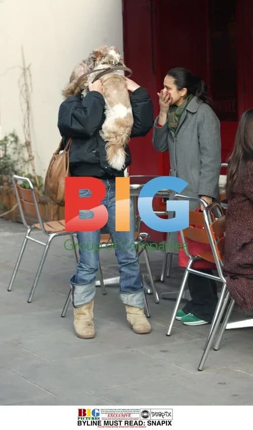 Geri Halliwell and her dog Harry out in London