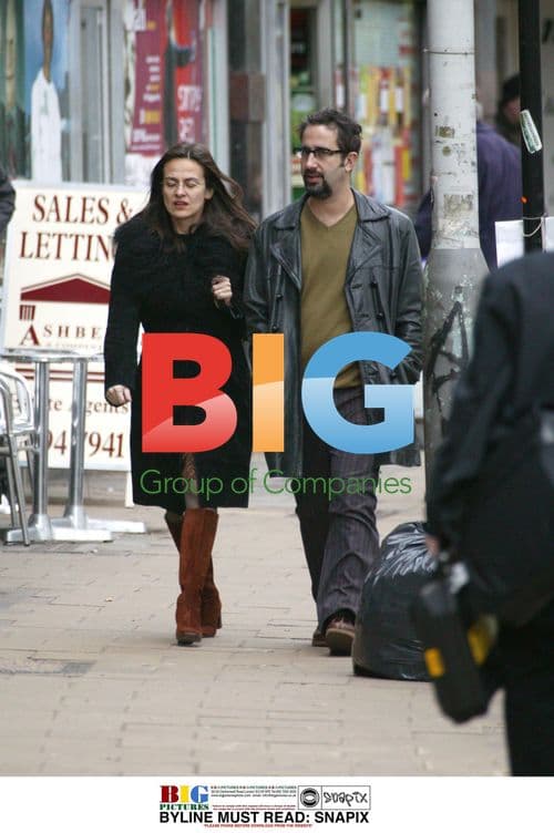 David Baddiel and Girlfriend Out in London
