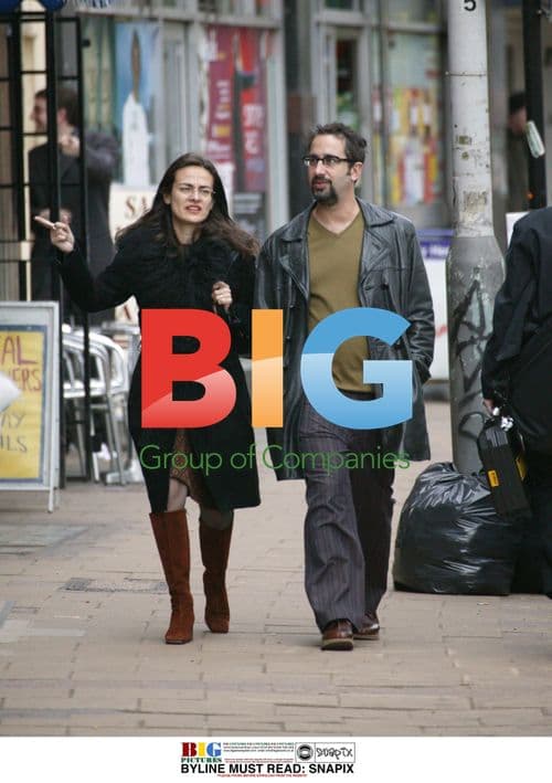 David Baddiel and Girlfriend Out in West London