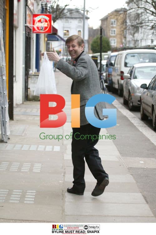 TV Presenter Henry Kelly Shopping in North London