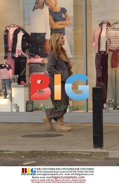 Actress Helen Latham shopping in London
