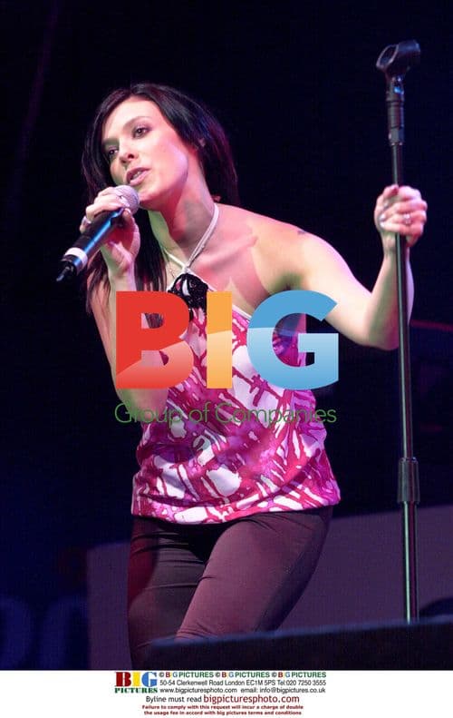 Kym Marsh Performs at Birmingham Athletics Championships