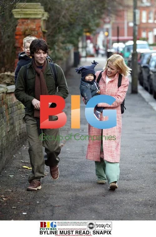 Melinda Messenger and family enjoy winter walk