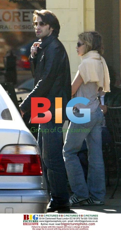 Kylie Minogue and Olivier Martinez spotted together