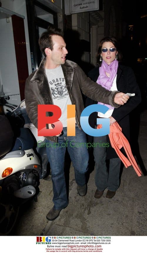 Christian Slater and Wife at Sketch Club