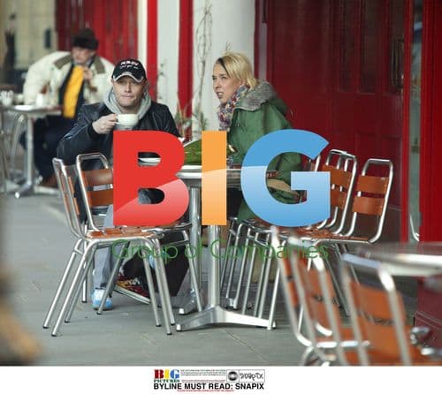Keith Flint Enjoying Coffee with Girlfriend