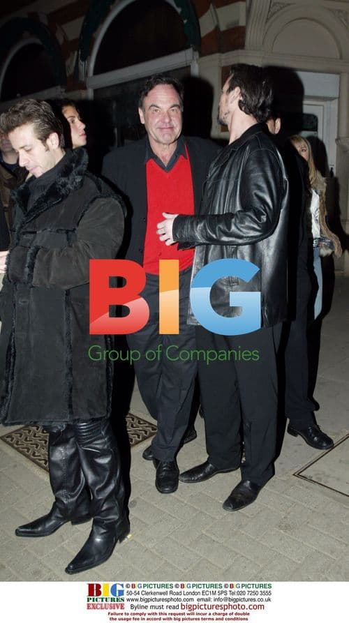 Oliver Stone and Gary Stretch at London Club