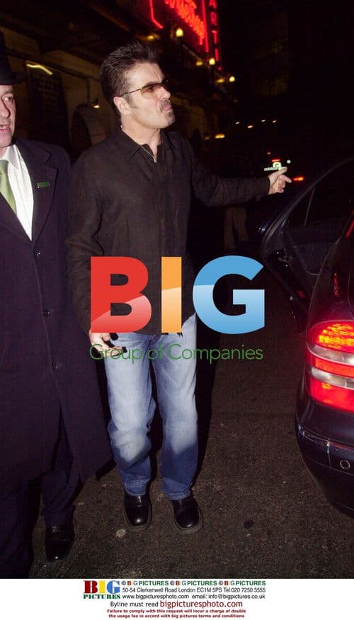 George Michael Arrives at the Ivy Restaurant