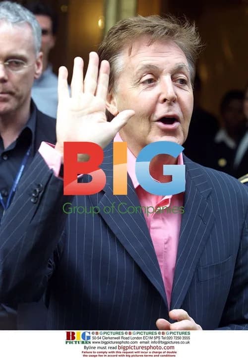 Sir Paul McCartney in Paris before concert
