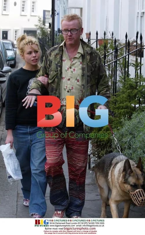 Chris Evans and Billie Piper with Dog