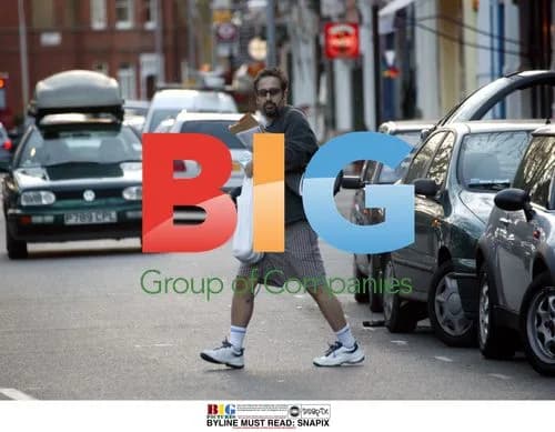 David Baddiel seen shopping in North London
