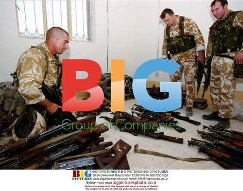 Iraqi Weapons Seized by British Troops