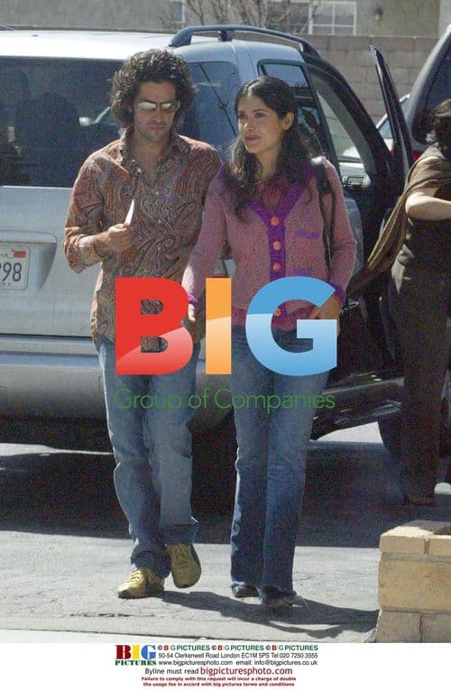 Salma Hayek returns to car after lunch in LA