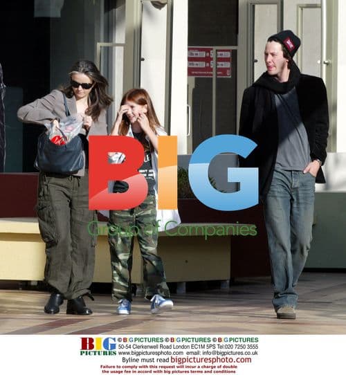 Keanu Reeves Out with Mystery Woman and Her Daughter