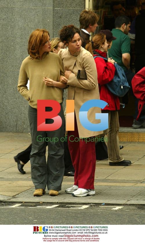 Minnie Driver and Friend at Lord's Newsagent