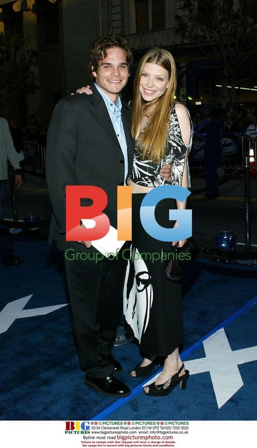 Greg Rikaart and Amber Benson at 'X2: X-Men United' Premiere