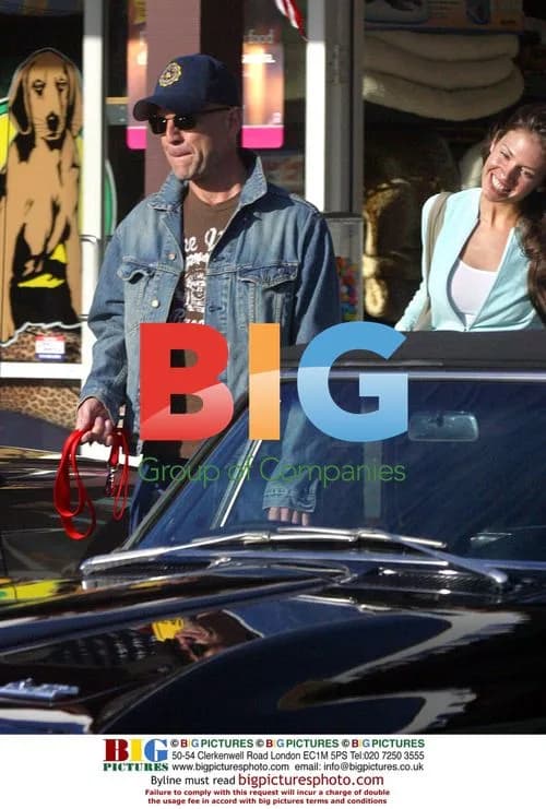 Bruce Willis with date in Malibu