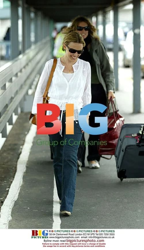 Kylie Minogue Leaving Heathrow Airport
