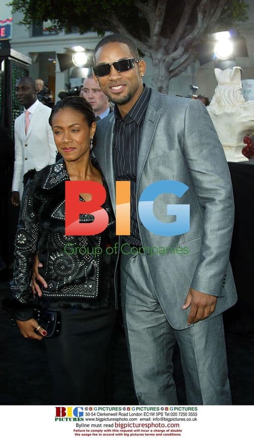Jada Pinkett Smith and Will Smith at Matrix Premiere