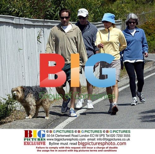 David Duchovny and Tea Leoni stroll in Malibu