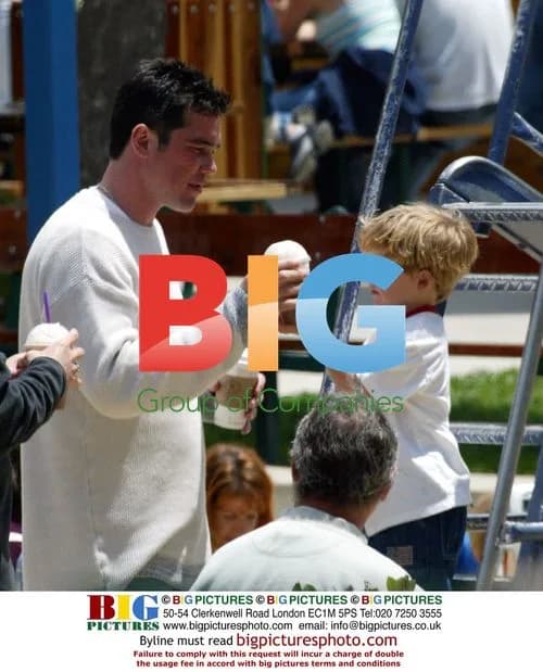 Dean Cain Plays with Son Christopher in Malibu