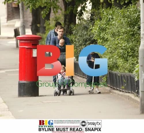 Jude Law Out With Children in London