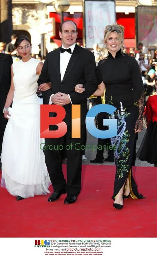Prince Albert and French Actresses at Cannes Premiere