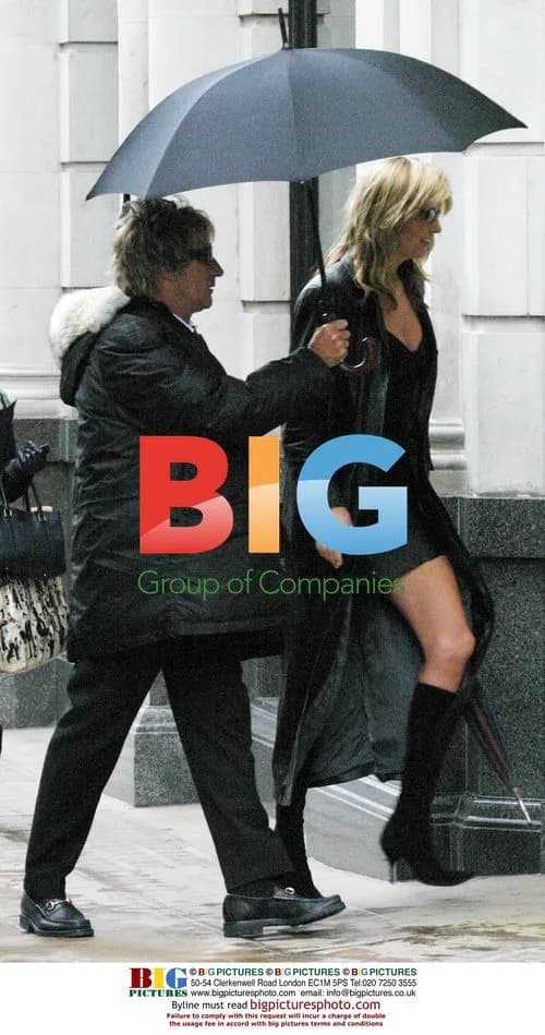 Rod Stewart and Penny Lancaster shopping in London