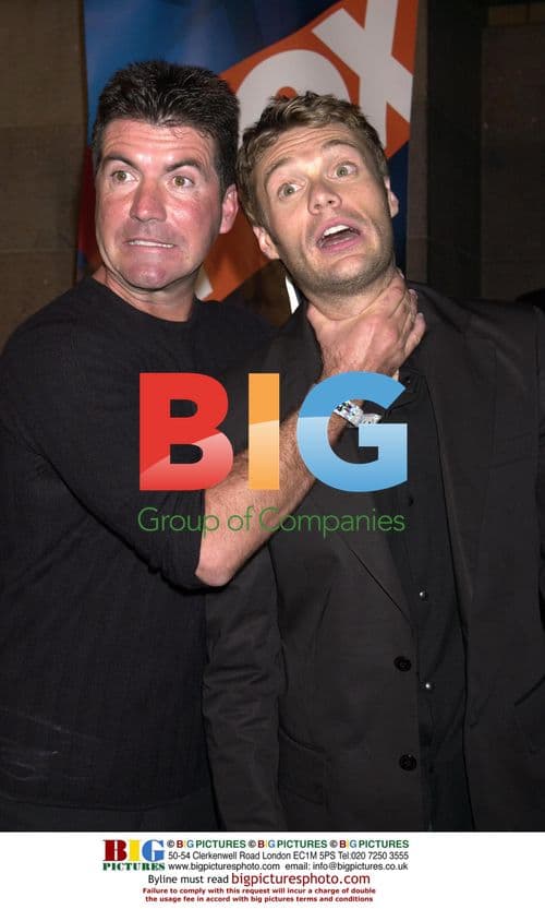 Simon Cowell and Ryan Seacrest at 2003 Fox Upfront