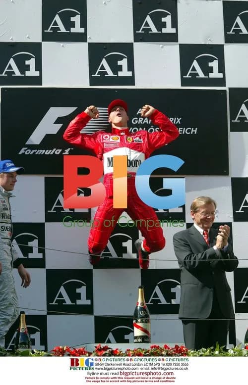 Michael Schumacher Celebrates Austrian GP Victory