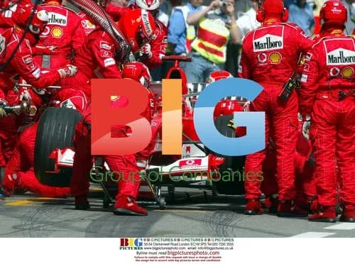 Michael Schumacher Makes Pit Stop