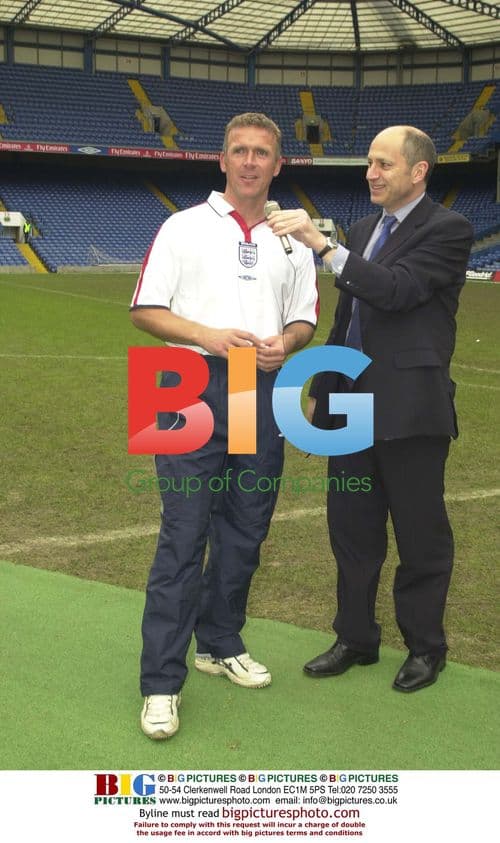 Alec Stewart plays cricket at Stamford Bridge